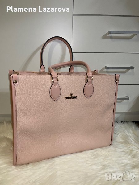 Дамска голяма чанта YONCY розова, снимка 1