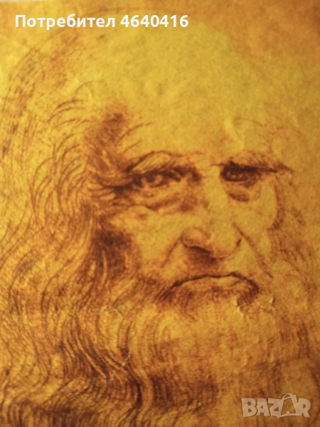 Леонардо автопортрет - графика, снимка 1