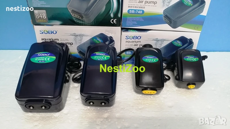 Компресори за Аквариуми с 1 и 2 изхода-ТИХИ МОДЕЛИ, снимка 1