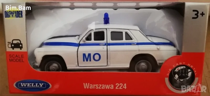 Колекционерска метална количка Warszawa 224 / WELLY, снимка 1