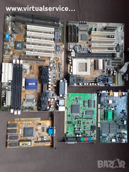 Антикварни дъна слот1,  карти PCI, AGP,, снимка 1