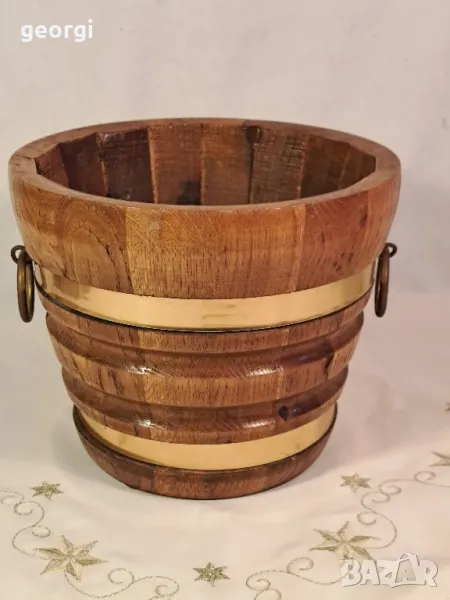 дървена кашпа 23/2, снимка 1