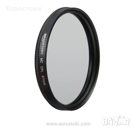 Филтър за обектив Amazon Basics Circular Polarizer 67 mm, поляризиращ филтър за обектив на камера, снимка 1