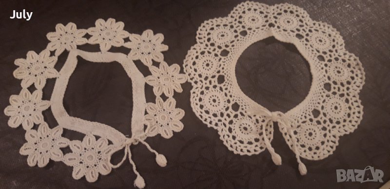 Плетени якички на една кука , снимка 1