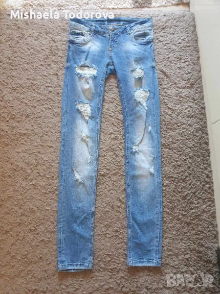 Оригинални дънки с ниска талия philipp plein xs-s, снимка 1