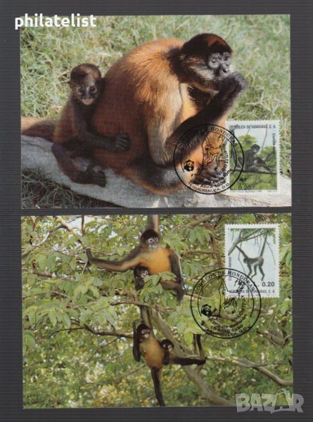 Хондурас 1990 - 4 броя Карти Максимум - WWF, снимка 1