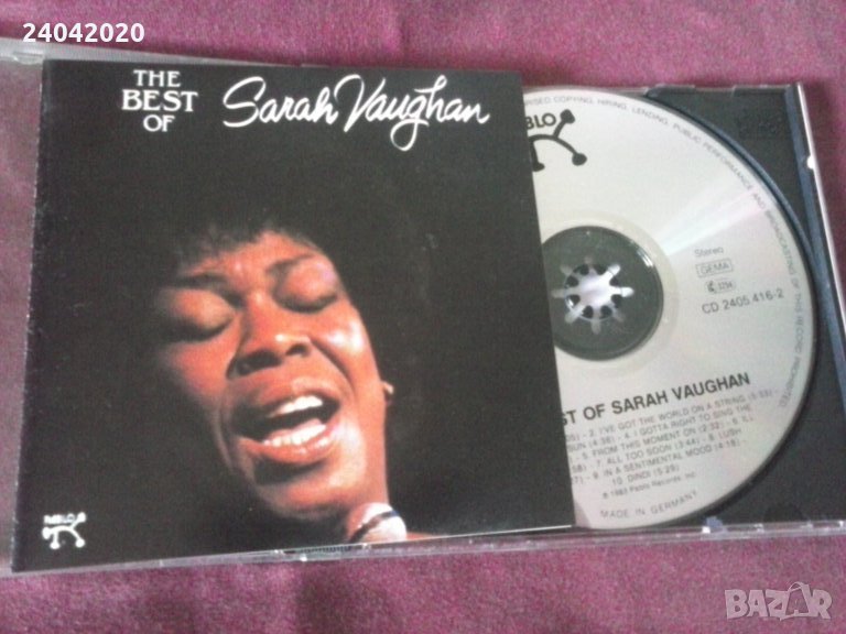 Sarah Vaughan ‎– The Best Of оригинален диск, снимка 1