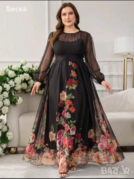 Пролетна рокля  3ХЛ, снимка 1