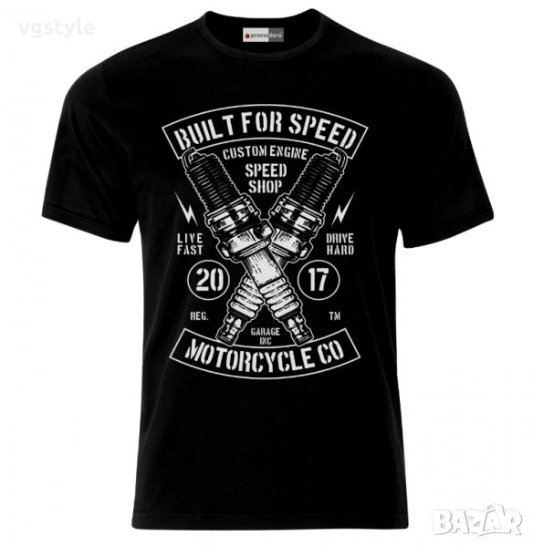 Мъжка Тениска Моторджийска Мото Мотокрос Ендуро Моторист Мотоциклетизъм Moto Motorcycle, снимка 1