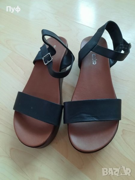 Дамски сандали на платформа , снимка 1