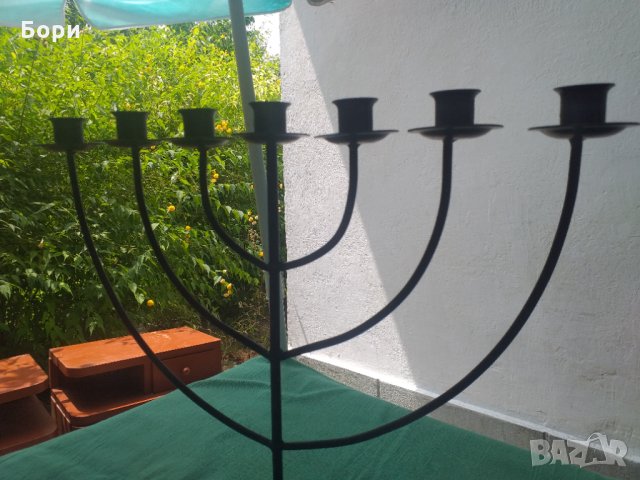 Голям немски свещник за 7 свещи, снимка 4 - Декорация за дома - 33567506