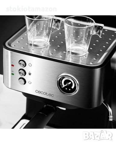Еспресо машина Cecotec Power Espresso, 850 W, 20 bar, 1.5 л, Индикаторна лампа, Технология ForceArom, снимка 4 - Кафемашини - 38036536