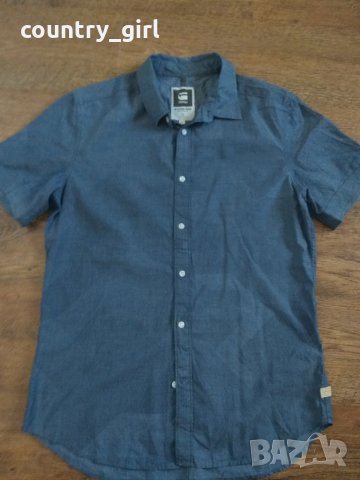 g-star landoh clean shirt - страхотна мъжка риза КАТО НОВА, снимка 5 - Ризи - 29022881