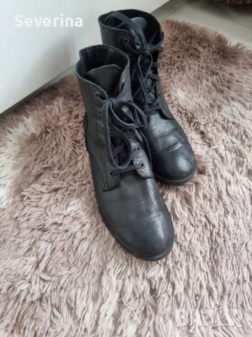  Active wear*Естествена кожа, пролет/есен,тип кубинки 41, снимка 5 - Дамски боти - 43937872