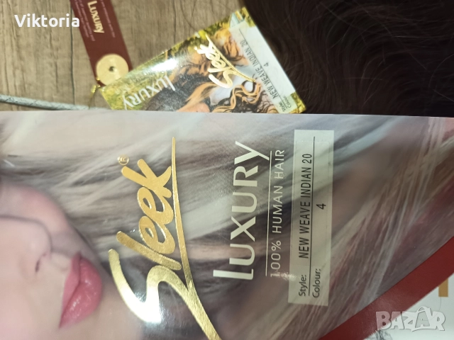 Индийска естествена коса 50см.110гр., снимка 4 - Аксесоари за коса - 52662258