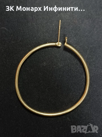 Златна обеца , снимка 3 - Обеци - 53554227