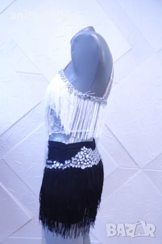 Черно и Бяло- детска рокля за спортни танци., снимка 15 - Рокли - 47368798