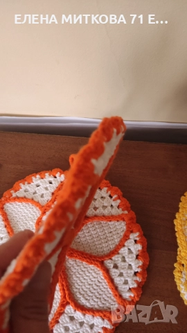 Кухненски ръкохватки ръчно плетени на една кука, снимка 4 - Аксесоари за кухня - 52325474