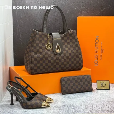 Louis Vuitton Дамски Обувки На Ток Луис Витон - Налични Различни Цветове Код D1860, снимка 3 - Дамски обувки на ток - 49159040