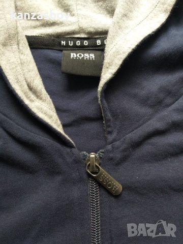 hugo boss jacket hooded - страхотно мъжко горнище КАТО НОВО, снимка 2 - Спортни дрехи, екипи - 40580781