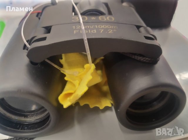Бинокъл 30х60 126м./1000м. Field 7,2 градуса Размери 8х9х10х3,5 см, снимка 8 - Екипировка - 36977984