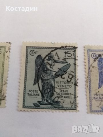 Пощенска марка 3бр-Италия 1921, снимка 3 - Филателия - 40022125