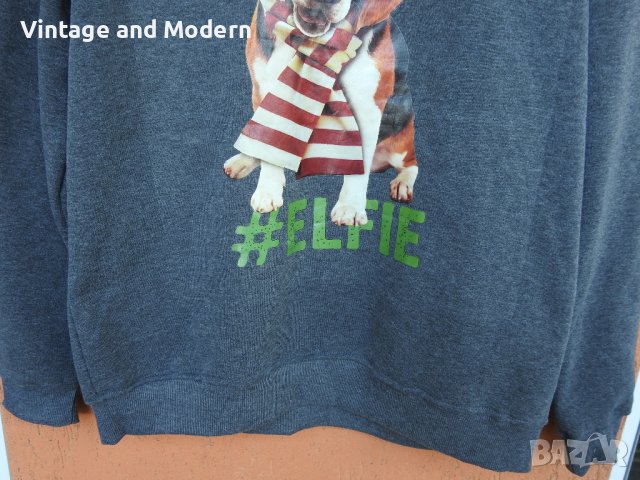 Нова мъжка коледна ватирана блуза фланела суитшърт пуловер фанела (L), снимка 3 - Блузи - 39759015