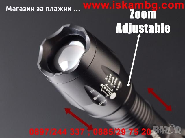  Фенер CREE XM-L T6 LED , снимка 8 - Прожектори - 28470352