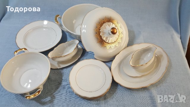 Старинен порцеланов сет за хранене - Бавария , снимка 3 - Антикварни и старинни предмети - 33048893