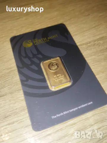 Златно кюлче 5 грама Perth Mint, снимка 4 - Други - 47609610