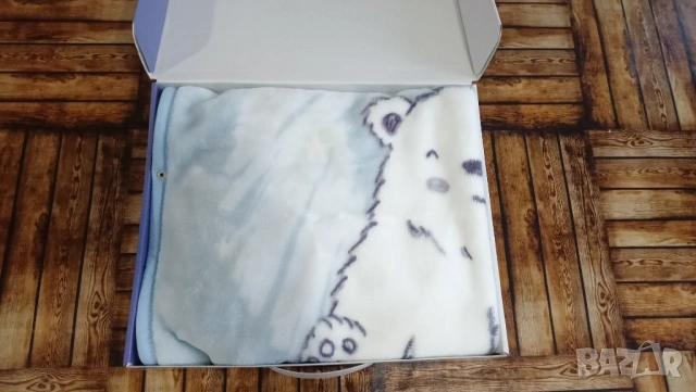 Порт бебе Kikka Boo Blue Polar Bear меко одеяло трансформиращо се в топло порт бебе, снимка 5 - Олекотени завивки и одеяла - 53413821