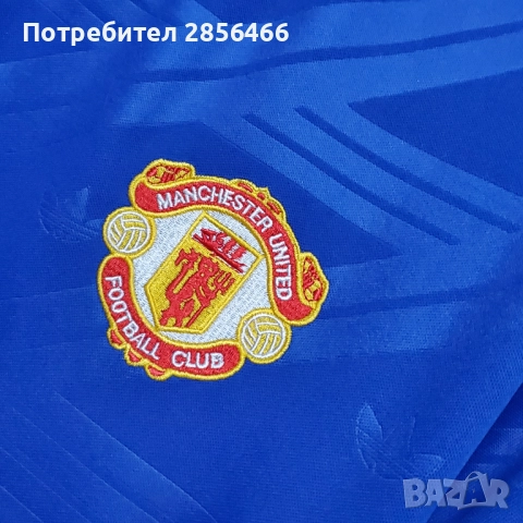 Мъжка ретро футболна тениска Manchester United F.C. season 86 размер XXL, снимка 4 - Тениски - 52183410