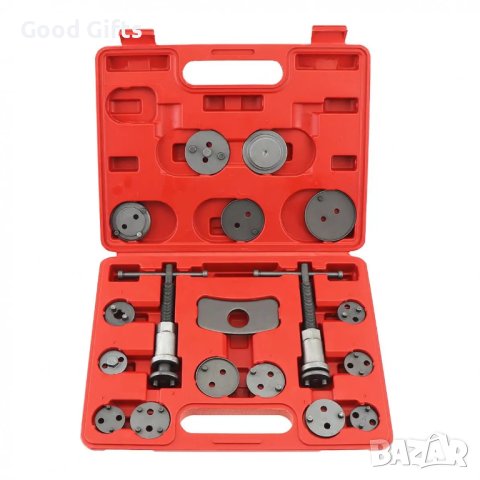 Комплект инструменти за спирачни апарати и накладки, 18 части