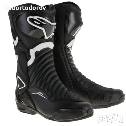 Топ Цена Мото Ботуши за мотор ALPINESTARS SMX-6 V2 BLACK/WHITE, снимка 1