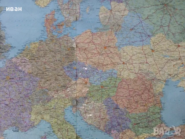 Пътна карта на Европа М 1:400000, снимка 7 - Други ценни предмети - 50393329