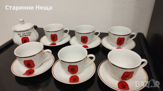 РЕДКАЖ! Чисто нов Стар български порцелан сервиз във кашон  
