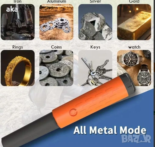 Преносим детектор за метал TERASURE-HUNTER водоустойчив пинпойнтер металотърсач , снимка 4 - Други инструменти - 53599128