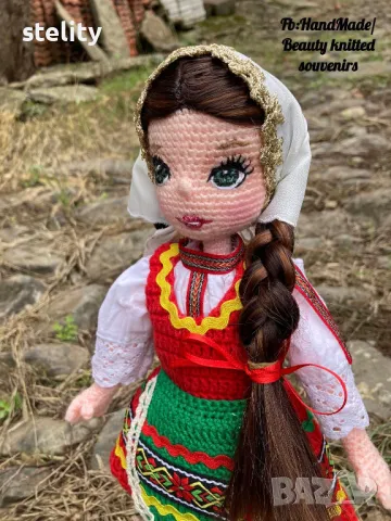 Кукла в народна носия Лазарка, снимка 2 - Колекции - 48419768