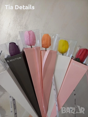 Ръчно изработени цветя от сапун, снимка 3 - Декорация за дома - 53202444