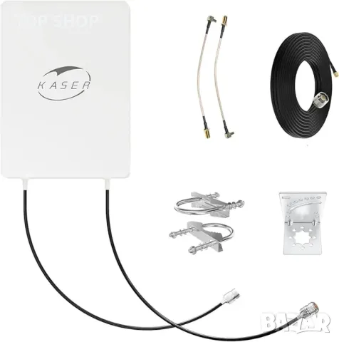 KASER 5G LTE антена Външна насочена антена Mimo 3300-3800 MHz N78 До 15dBi Gain, снимка 5 - Друга електроника - 48704436