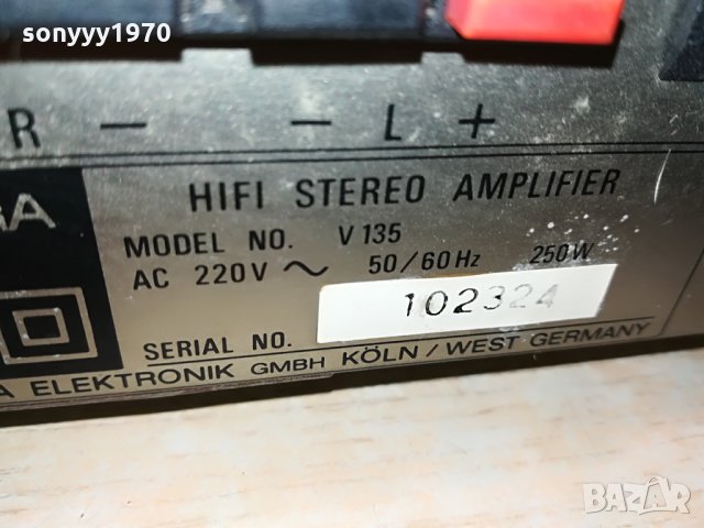 wega v135 hifi stereo amplifier-west germany 2007211247&, снимка 13 - Ресийвъри, усилватели, смесителни пултове - 33574056