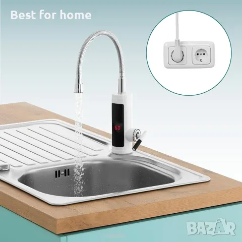  Проточен бойлер с цифров LED дисплей  EASYmaxx, снимка 5 - Бойлери - 49855774