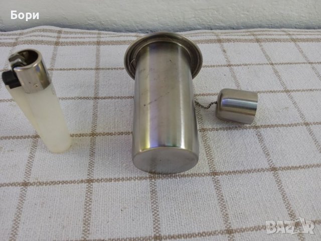 Спиртна лампа от неръждавейка, снимка 5 - Други ценни предмети - 37502094