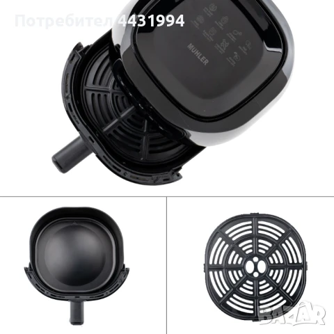Фритюрник с горещ въздух MUHLER MFX-415D, снимка 5 - Фритюрници - 51270928