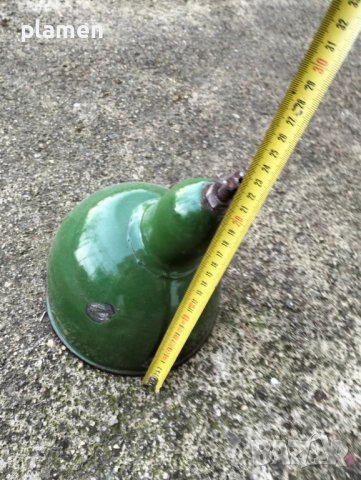 Емайлирана лампа, снимка 2 - Антикварни и старинни предмети - 43585687