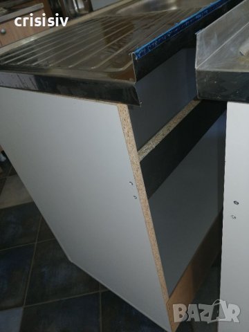 Кухненски шкаф с мивка бордова 120/50, снимка 2 - Кухни - 36601234