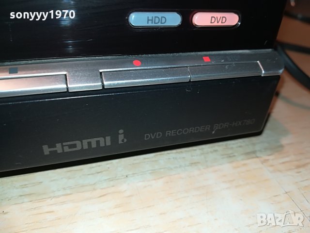 sony rdr-hx780 dvd recorder-hdd/dvd/usb/hdmi-160gb+remote, снимка 14 - Плейъри, домашно кино, прожектори - 29059365