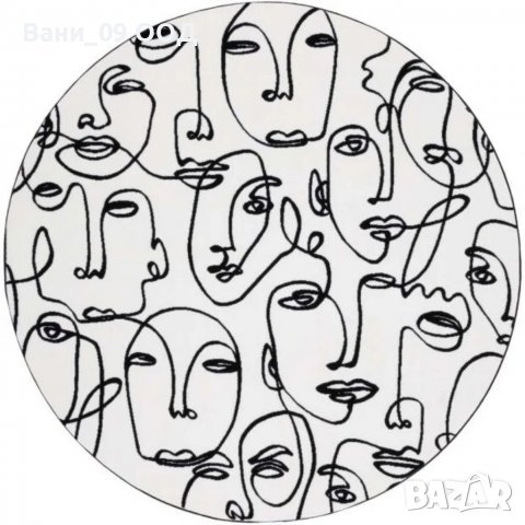 Луксозен абстрактен кръгъл килим в Килими в гр. Бургас - ID38491701 —  Bazar.bg