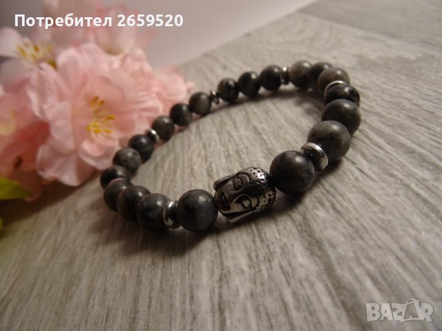 Дамска гривна "Буда" от естествени камъни, снимка 2 - Гривни - 39872558