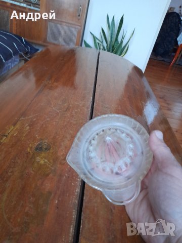 Стара стъклена лимониера, снимка 3 - Други ценни предмети - 43517100